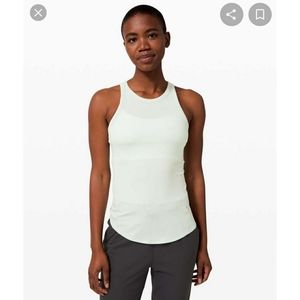 Lululemon White Full Day Ahead Tank